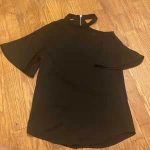 EXPRESS BLACK COLD SHOULDER TOP